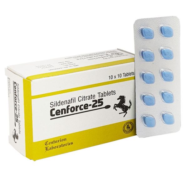 Cenforce 25mg tablet blister pack for erectile dysfunction treatment